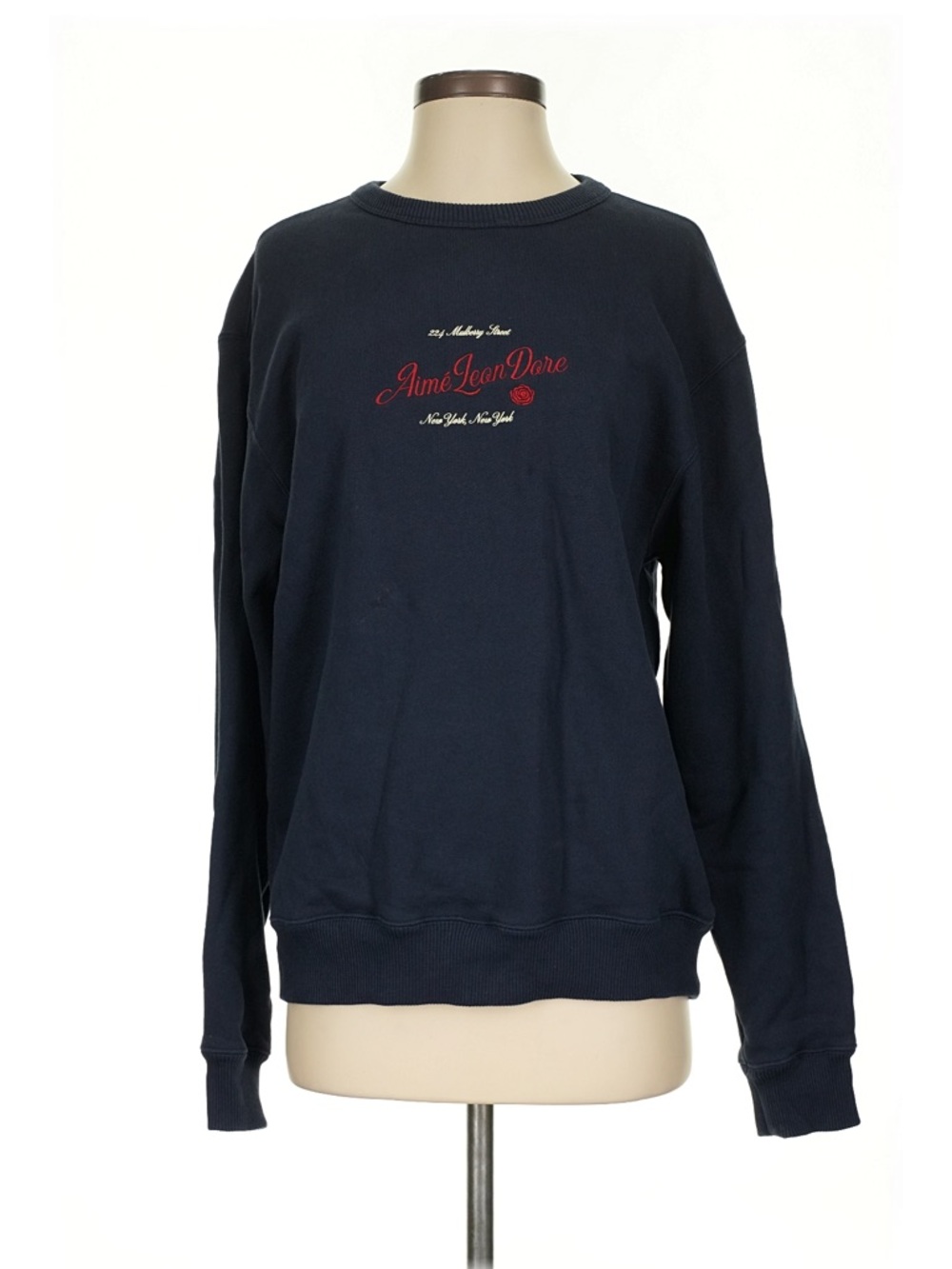 Aime Leon Dore Navy Terry Fabric Sweatshirt